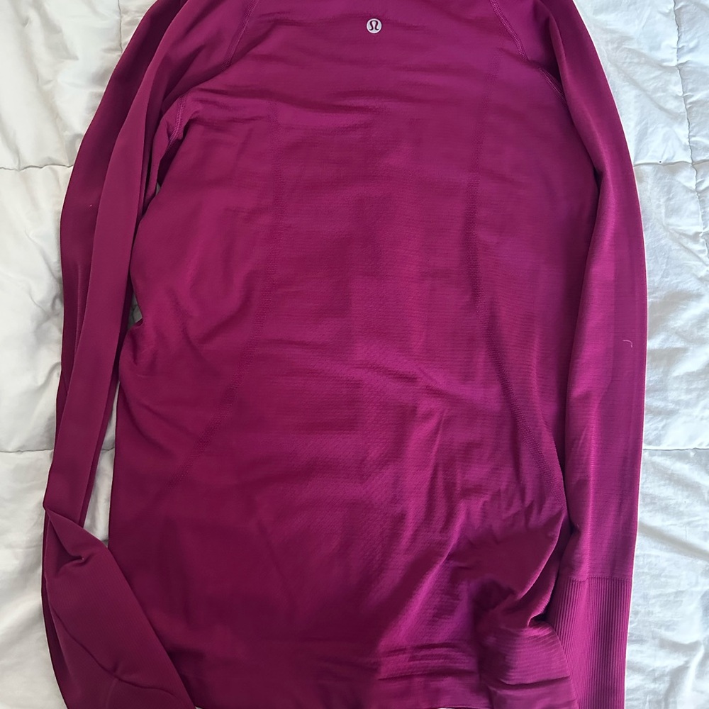 Lululemon Magenta Swiftly Tech Long Sleeve Top - Picture 2 of 5